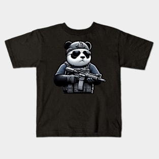 Tactical Panda Kids T-Shirt